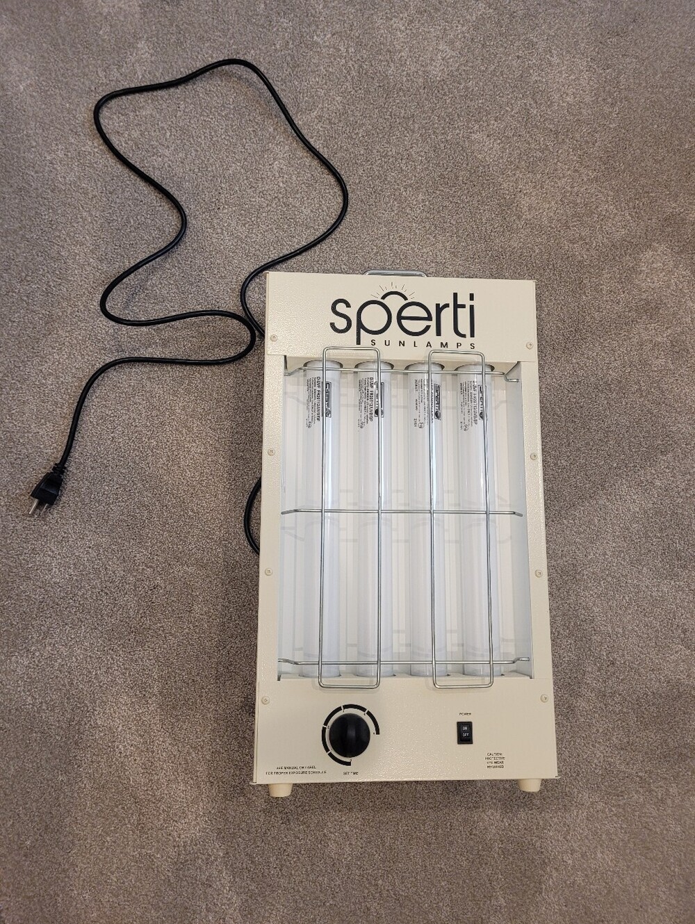 Sperti Sunlamps Vitamin D Lamp - White with Blue Tubes Like New Condition